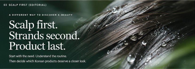 Scalp first, strands second, product last